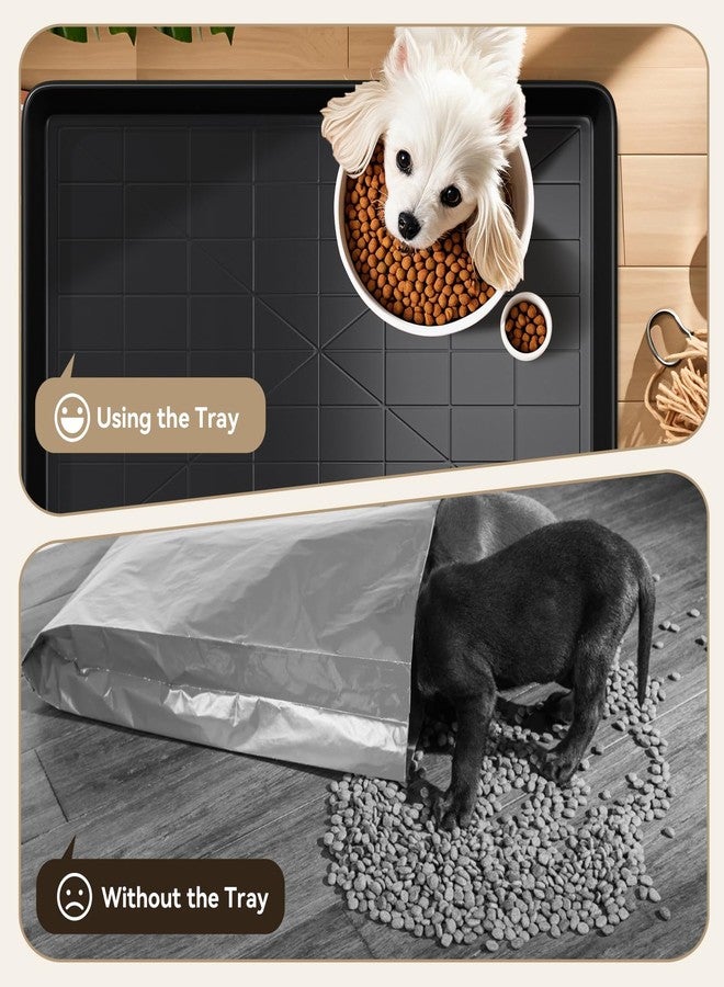 Holiwei 32" Dog Crate Tray Replacement fit for Metal Dog Crate Dog Cage Pans Plastic Tray - Image 3