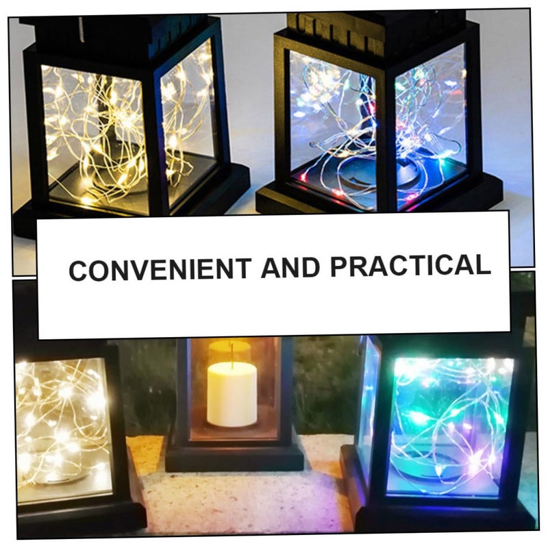 Solar Powered Outdoor Hanging Lantern Garden Courtyard Landscape Decorative Lighting - Image 3