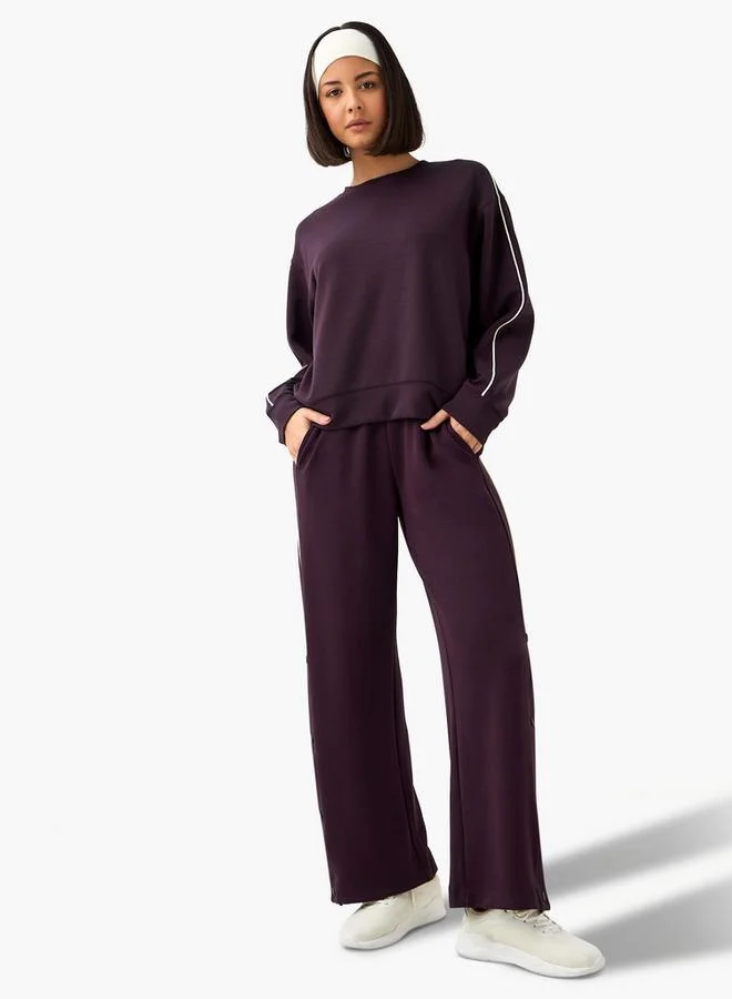 Active Women Contrast Piping Sweatshirt