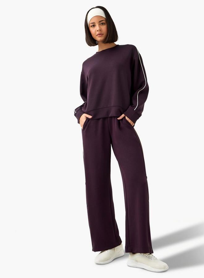 Active Women Contrast Piping Sweatshirt - Image 2