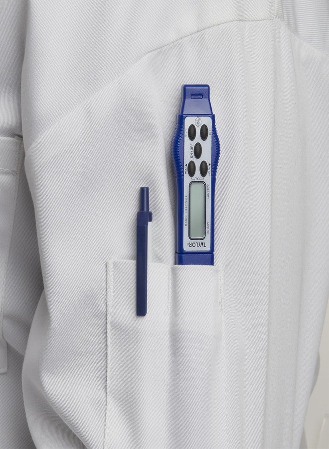 Taylor 9877FDA Compact Waterproof Digital Food Thermometer, 2.81 Inch Stem Length with FDA-Recommended 1.5mm Probe, NSF Certified, Blue - Image 4