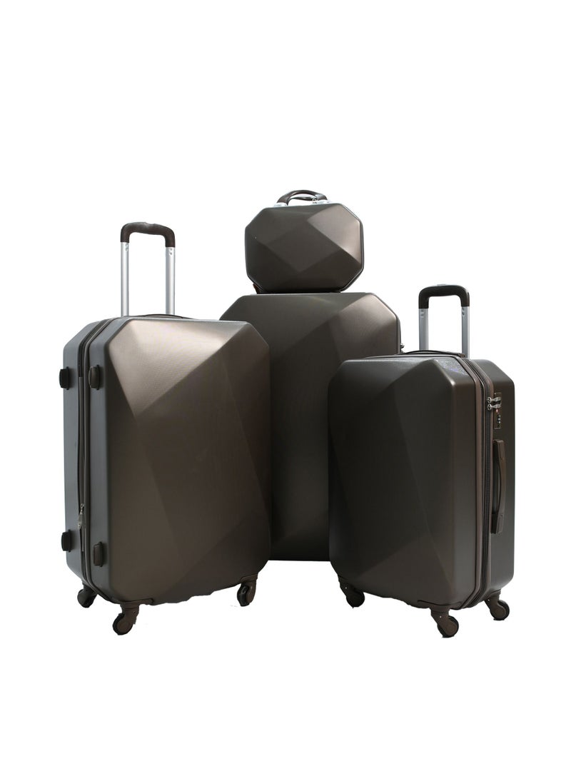 مورانو شنط و حقائب سفر بعجلات دوارة مكونة من 6 قطع لون كوفي - Image 3