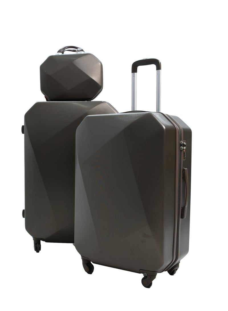 مورانو شنط و حقائب سفر بعجلات دوارة مكونة من 6 قطع لون كوفي - Image 4