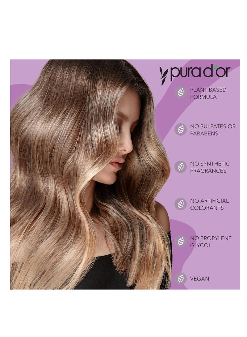 بيورا دور شامبو خل التفاح Thin2Thick لجميع أنواع الشعر، للرجال والنساء، 16 أونصة - Image 4