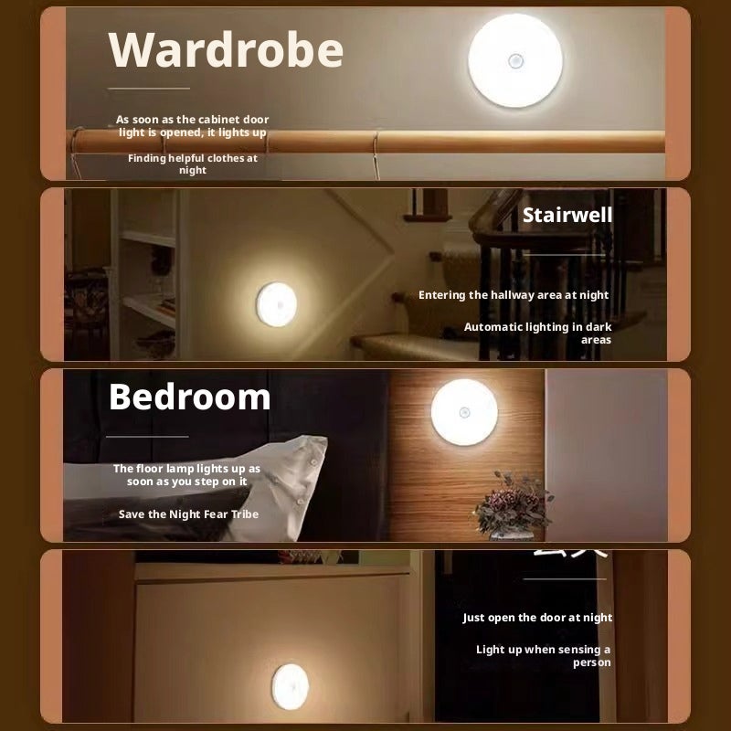 Rechargeable Motion Sensor LED Night Light with Magnetic Charging and Long Battery Life - Image 4