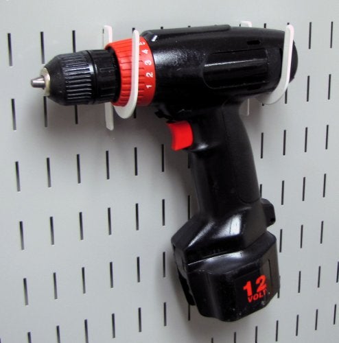 Wall Control 3in Reach U-Hook Accessory “U” Shaped Slotted Metal Pegboard Hook Pegboard and Slotted Tool Board – White - Image 4