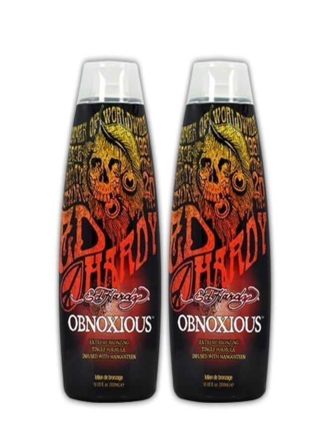 Ed Hardy Lot 2 Ed Hardy Obnoxious Indoor Tanning Lotion Accelerator Bronzer Dark Tan Bed - Image 1