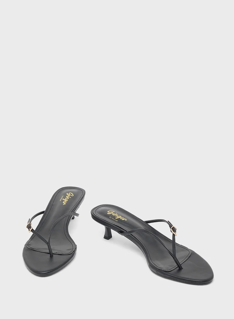 Ginger Low Heel Thong Sandal