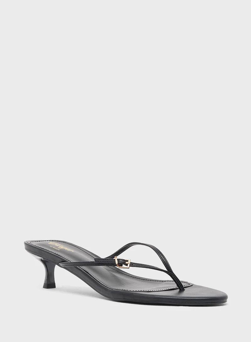 Ginger Low Heel Thong Sandal