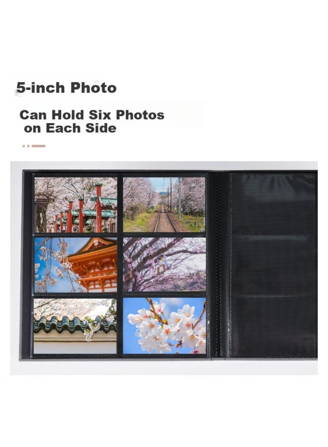 Ncl Zhonglin, 5-inch 240-page Cloth Photo Al With Insert Pages, Storage Al, Family Photo Collection, Large Capacity Photo Book For Children, Orange Tcpk-6l - Image 2