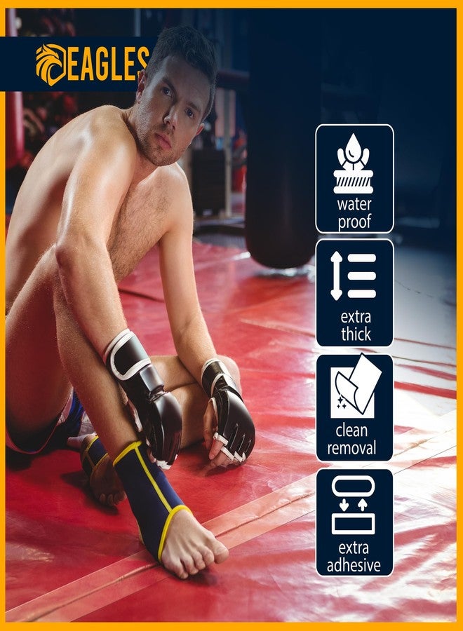 EAGLES Clear Mat Tape for Wrestling Grappling Gymnastics Jiu Jitsu MMA Floor | Exercise Roll Out Mats Foam Tiles | Home Mats & Gym Floor Tape (1, 4 Inch) - Image 4