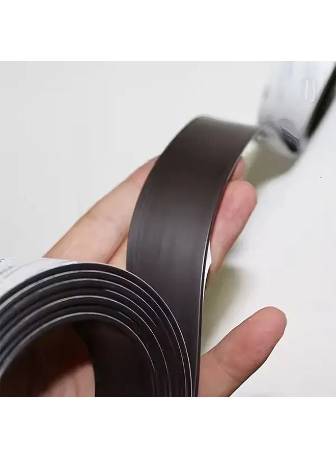 Adhesive Magnetic Strip 39.37 Inch Self Stick Synthetic Rubber Magnet Tape for DIY Crafts Screen Doors - Image 5