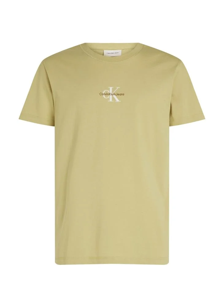 كالفن كلاين جينز Logo Print Crew Neck T-Shirt