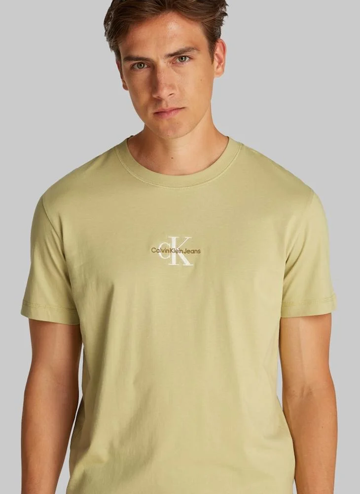 كالفن كلاين جينز Logo Print Crew Neck T-Shirt