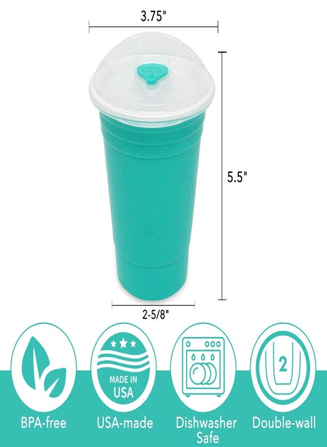Rolling Sands Reusable BPA-Free 16 Ounce Red Party Cups with Lids - 2 Pack, Made in USA - Image 4