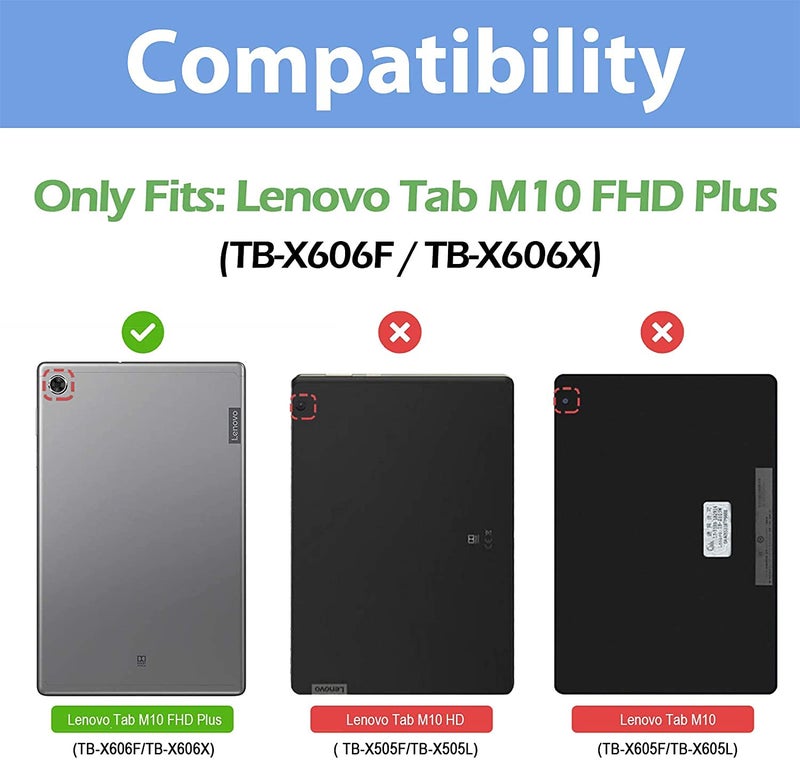 TECHSHIELD® Tempered Glass Screen Protector Compatible with Lenovo Tab M10 Plus FHD 10.3 inch (2nd Gen) TB-X606V (PACK OF 1) - Image 2