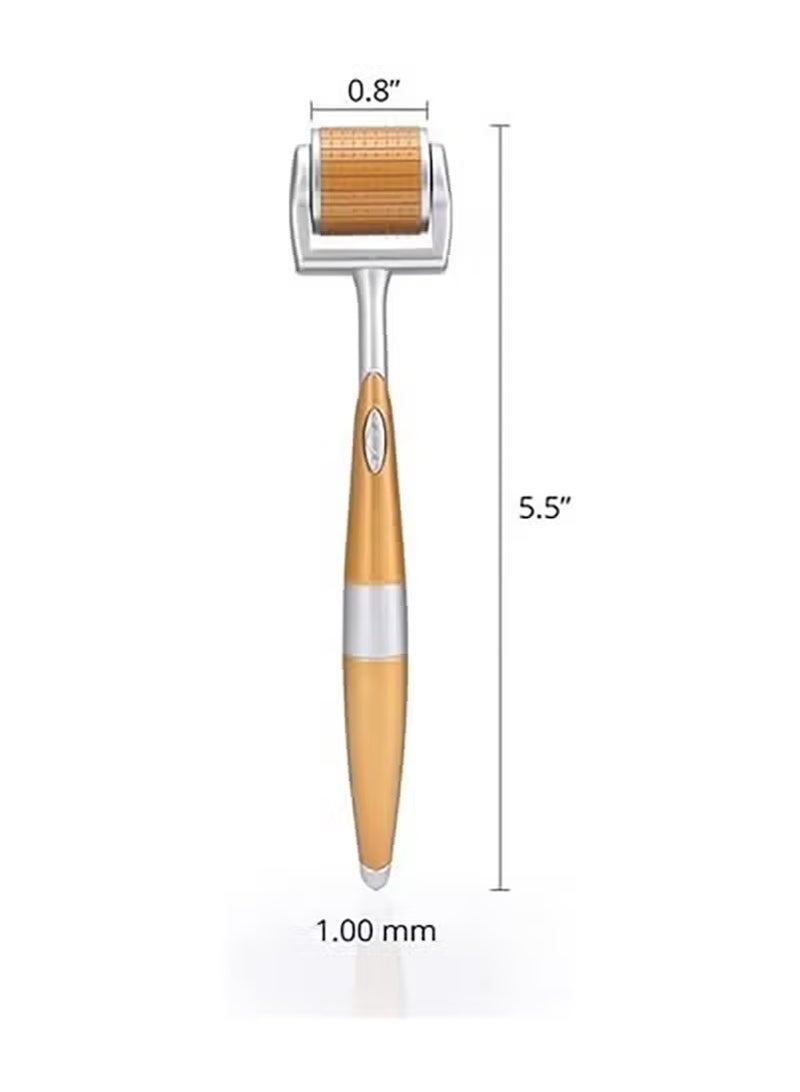 Miamia Derma Roller Luxury Titanium Micro Needle, 1.5mm, gold - Image 4