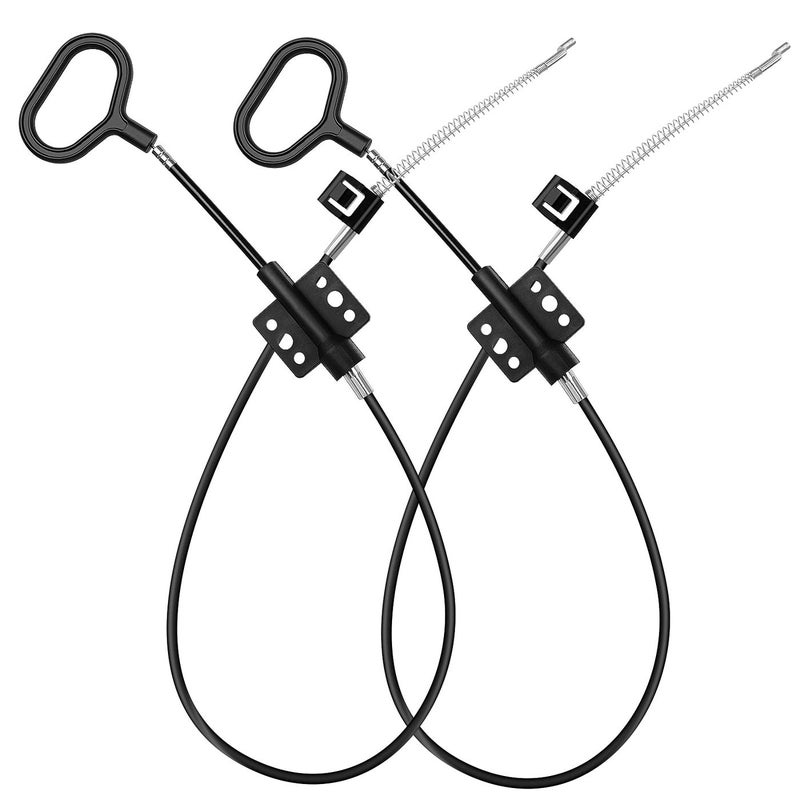Nonley Sofa Recliner Cables 2 Pack Couch Release Cables Recliner Replacement Parts D Ring Couch Recliner Pull Handle Hook Exposed Cable with S Tip for Sofa Black
