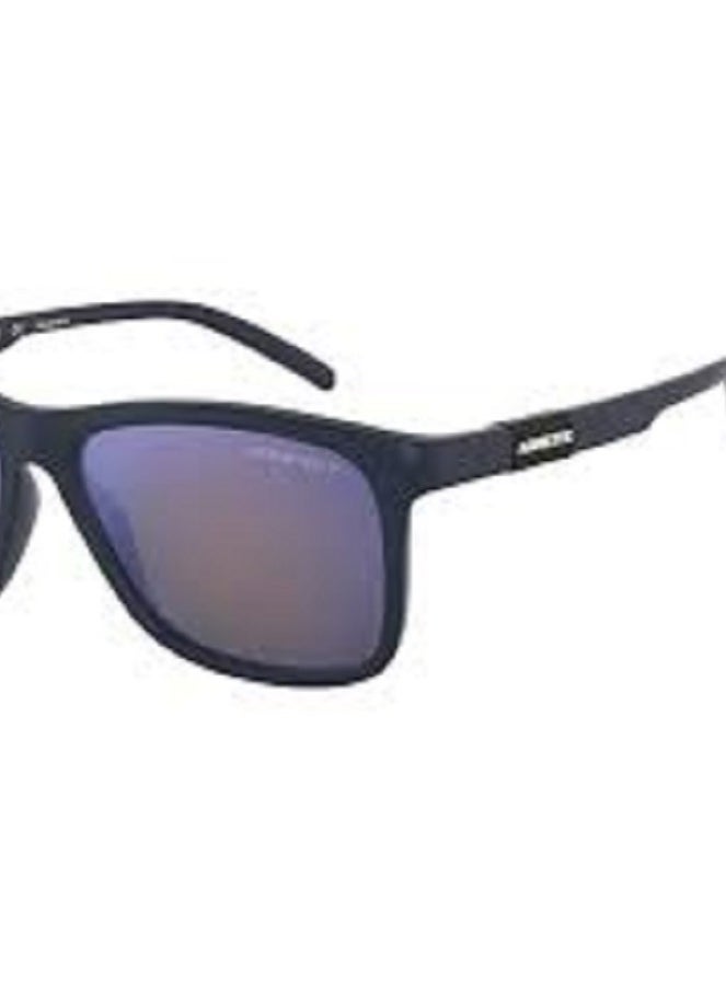 ARNETTE SUNGLASS AN4276 258722 SIZE 56 MATTE BLUE FRAME WITH DARK GREY MIRROR WATER POLARIZED LENS UNISEX