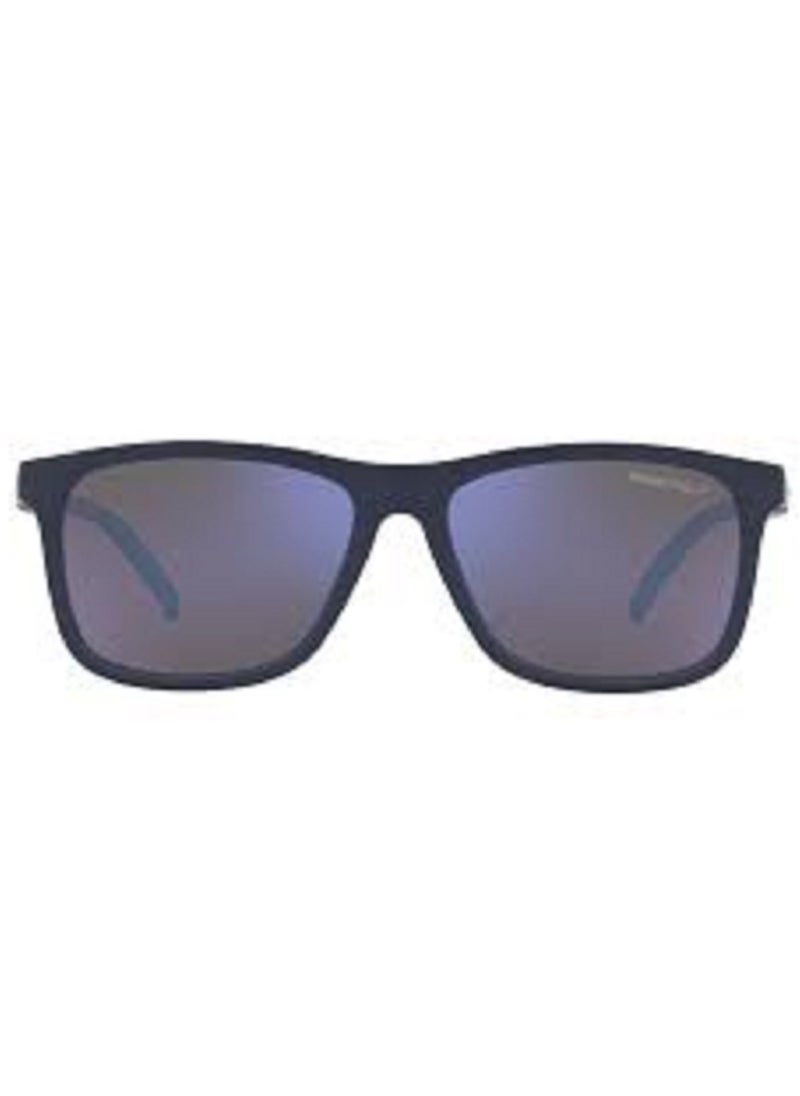 ARNETTE SUNGLASS AN4276 258722 SIZE 56 MATTE BLUE FRAME WITH DARK GREY MIRROR WATER POLARIZED LENS UNISEX
