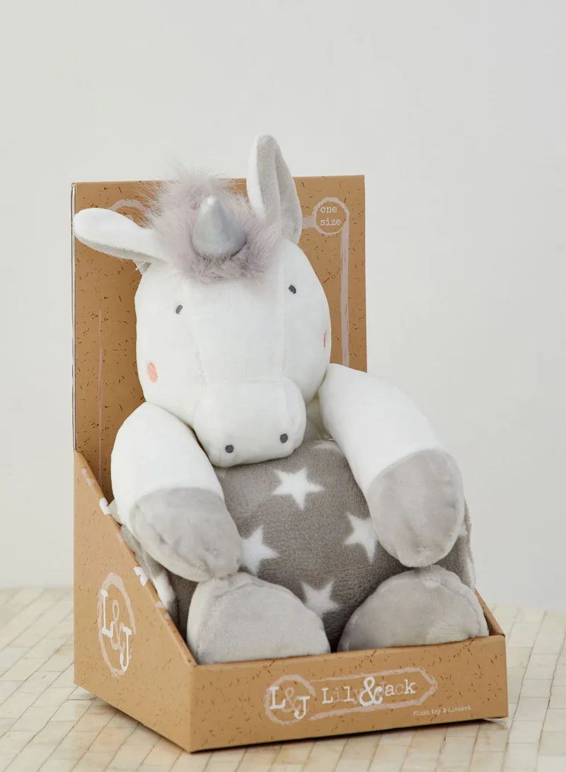 rock a bye baby Unicorn Blanket And Toy Set