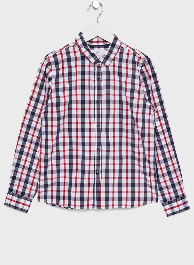 MANGO Kids Checked Shirt