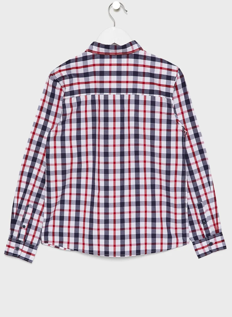 MANGO Kids Checked Shirt