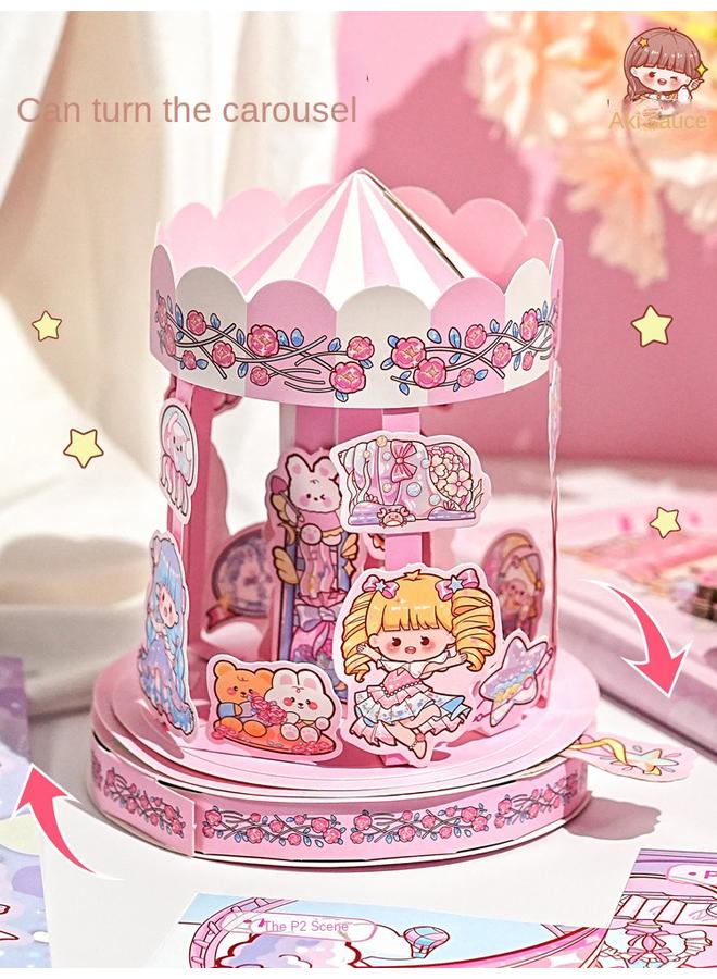 Bluejw AKi Sauce Fun Play Surprise Box Hand Book Suit Gift Box Girl Hand Book Three-dimensional Organs This Primary School Stationery - Image 4