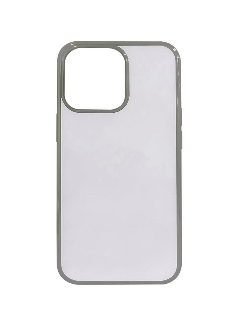 DIGI CORE iPhone 15 Pro Case Crystal Clear iPhone 15 Pro Case With Silver Edge 6.1 inch Anti-Yellowing Military Drop Protection Shockproof Protective Phone Case 6.1 inch For iPhone 15 Pro