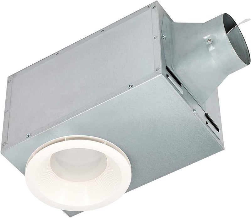 BREEZ Delta BreezRecessed REC80LED 80 CFM Exhaust Bath Fan with LED Light  - Image 1
