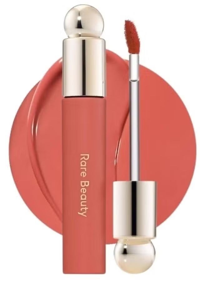 Rare Beauty Soft Pinch Tinted Lip Oil Stain - Joy (Muted Peach, 3ml) - Hydrating, Lightweight, and Long-Lasting Lip Tint with a Glossy Finish - Image 1