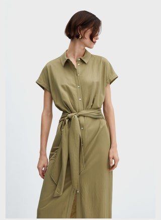 Belted Shirt Dress