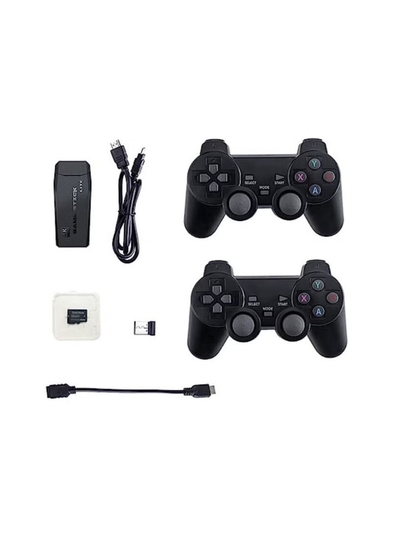 ACLIX Integrated retro 4K game console with dual 2.4G wireless controllers, plug-and-play video game stick, built-in 20000 games, 9 classic emulators, high-definition HDMI output for TV - Image 3