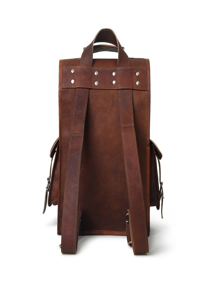 MaheTri Historic 2 in 1 Leather Backpack & Messenger Bag - Unisex | Handcrafted Full-Grain Leather Backpack | Multipurpose Casual Daypack Backpacks for Business, Office, College & Travel - Image 3