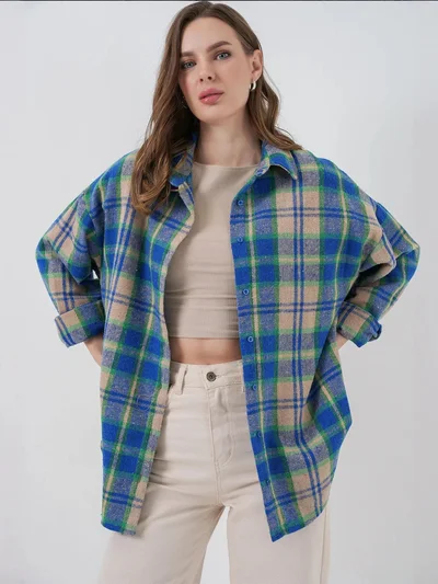 بيغ دارت قميص فلانيل بقصة عادية من