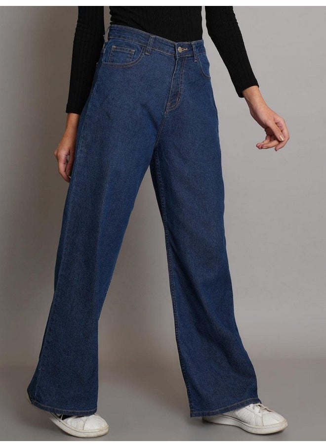 Kotty KOTTY Women's High Rise Cotton Lycra Blend Ankle Length Relaxed Fit Jeans  - Image 3