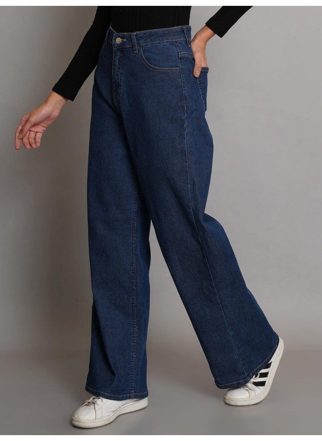 Kotty KOTTY Women's High Rise Cotton Lycra Blend Ankle Length Relaxed Fit Jeans  - Image 2