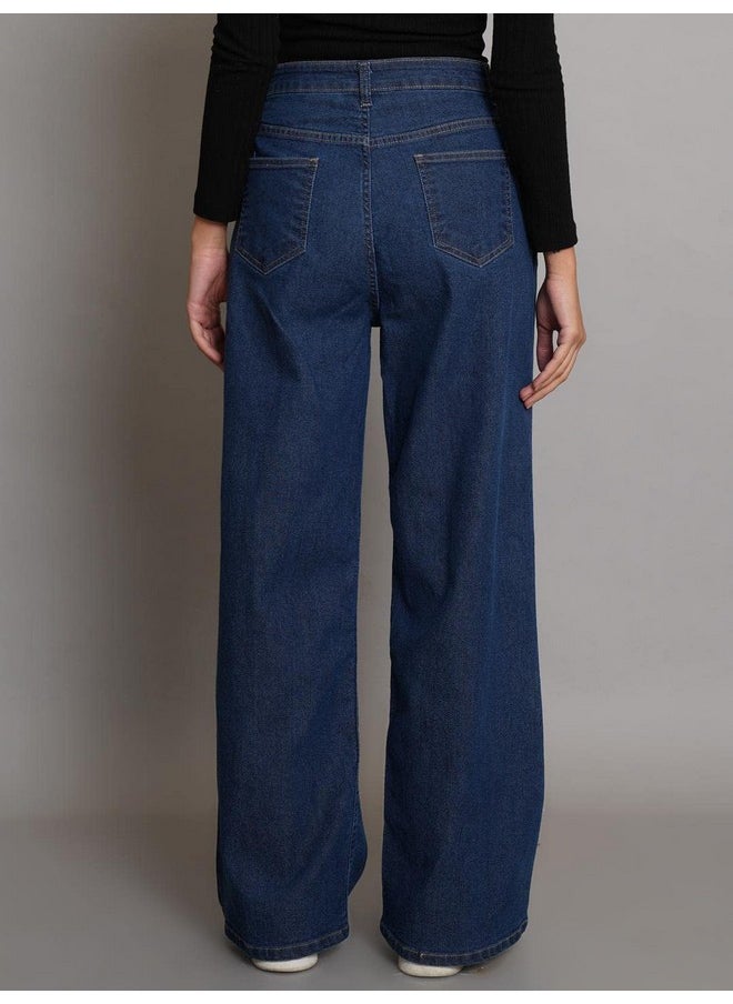 Kotty KOTTY Women's High Rise Cotton Lycra Blend Ankle Length Relaxed Fit Jeans  - Image 5