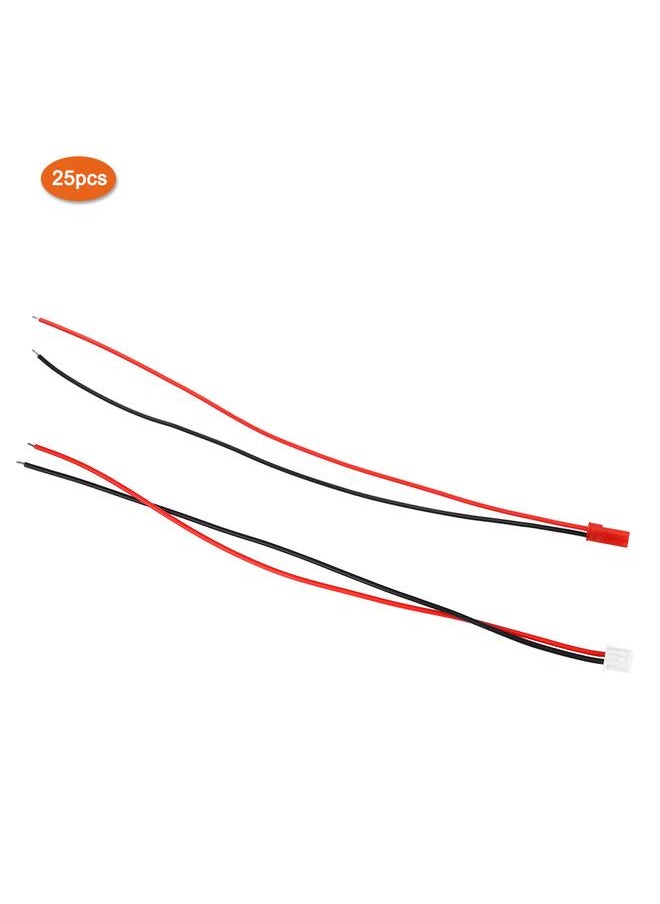 Thoraya 50Pcs Universal Female Male 2Pin Extension Wire Cable Electric Guitar Accessories 21cm  - Image 2