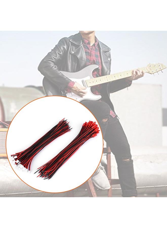 Thoraya 50Pcs Universal Female Male 2Pin Extension Wire Cable Electric Guitar Accessories 21cm  - Image 4
