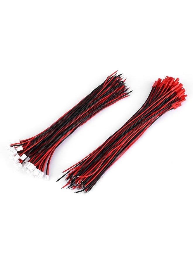 Thoraya 50Pcs Universal Female Male 2Pin Extension Wire Cable Electric Guitar Accessories 21cm  - Image 1