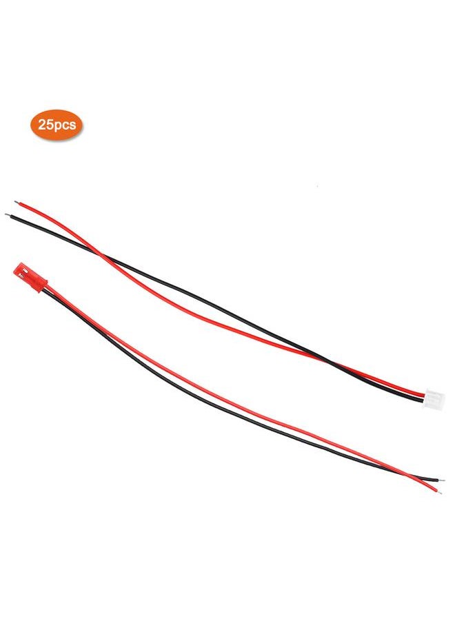 Thoraya 50Pcs Universal Female Male 2Pin Extension Wire Cable Electric Guitar Accessories 21cm  - Image 3