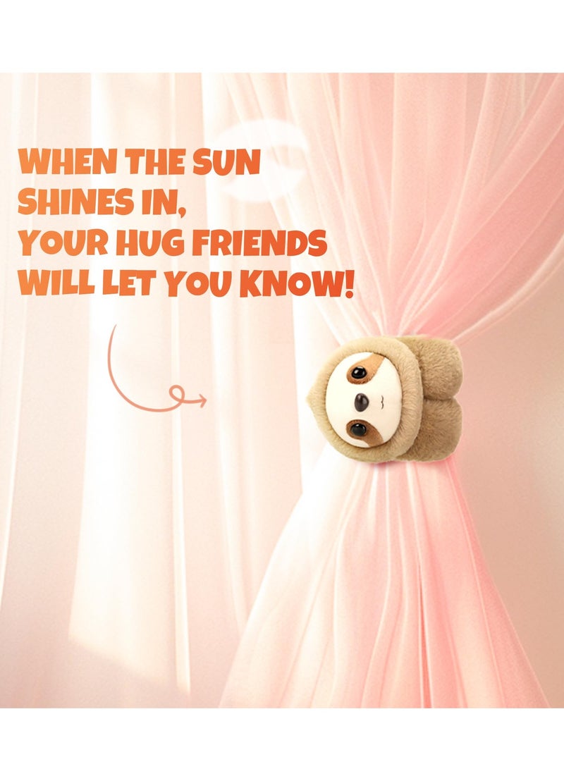 Animal Slap Bracelets, Sloth Hug Animal Slap Bracelet for Party Favors, 10-Inch Stuffed Animal Huggers, Plush Toy for Birthday, Valentine's Day, Thanksgiving Party - Image 4