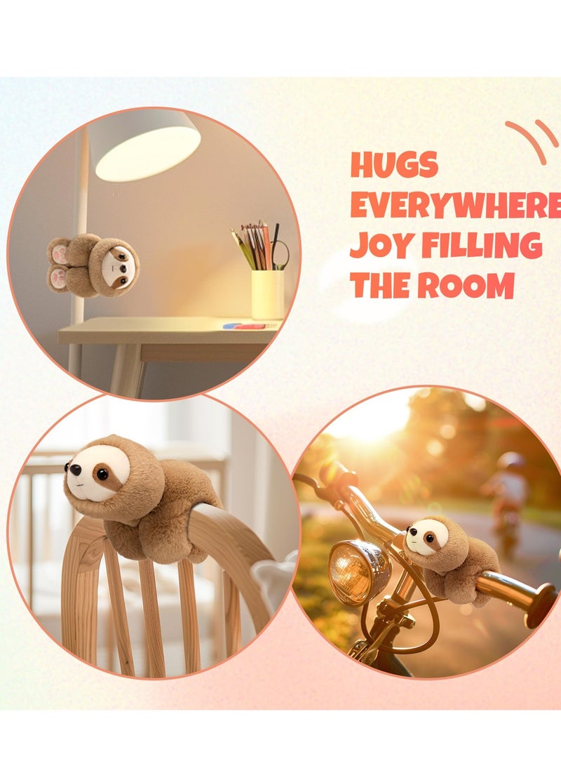 Animal Slap Bracelets, Sloth Hug Animal Slap Bracelet for Party Favors, 10-Inch Stuffed Animal Huggers, Plush Toy for Birthday, Valentine's Day, Thanksgiving Party - Image 5