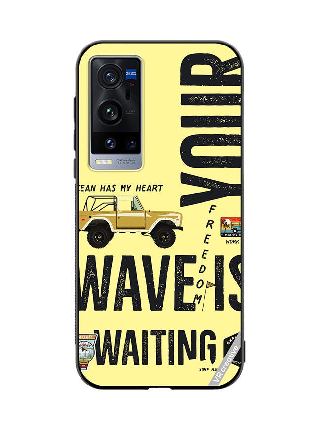 VR CREATIVE Protective Case Cover For Vivo X60 Pro Plus Your Wave Is Waiting Design Multicolour  - Image 1