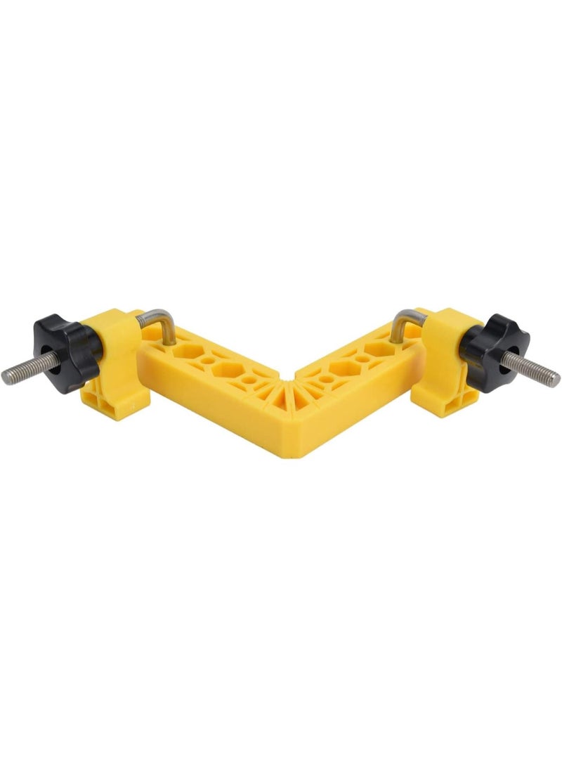 GGOOT Woodworking 90 Degree Clamps, Light Weight Clamps for Woodworking Set High Hardness for Picture Frames Making for Hardware Parts for Hand Operated Tools(Yellow)  - Image 5