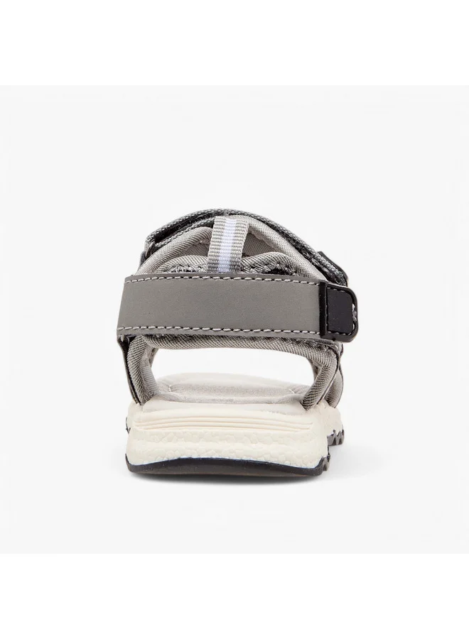 LBL by Shoexpress Boys Textured Floaters with Hook and Loop Closure