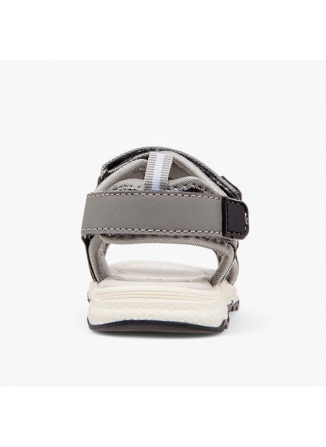 LBL by Shoexpress Boys Textured Floaters with Hook and Loop Closure  - Image 4