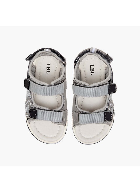 Boys Textured Floaters with Hook and Loop Closure