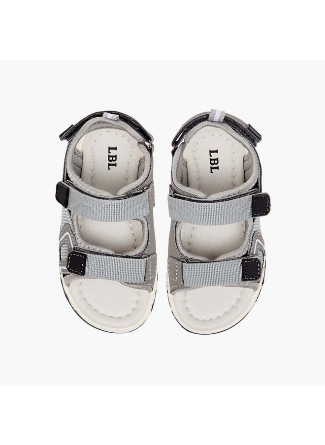 LBL by Shoexpress Boys Textured Floaters with Hook and Loop Closure  - Image 1